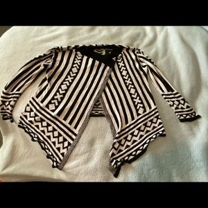 Black and white jacket